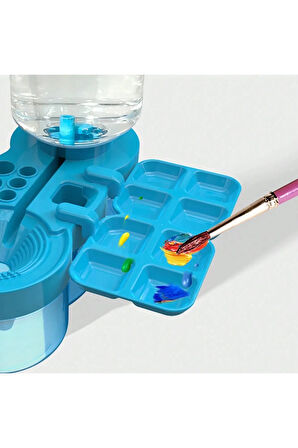 Çok Fonksiyonlu Fırça Temizleme Ünitesi 6-in-1 (Pembe)