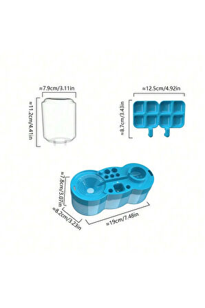 Çok Fonksiyonlu Fırça Temizleme Ünitesi 6-in-1 (Pembe)