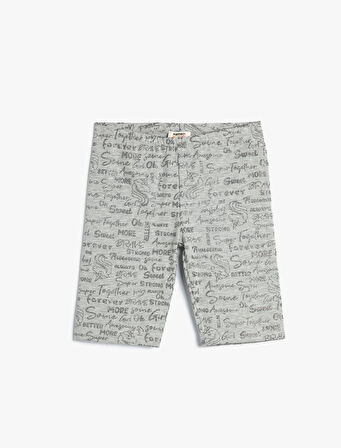 Unicorn Biker Tayt Simli Beli Lastikli Baskılı 