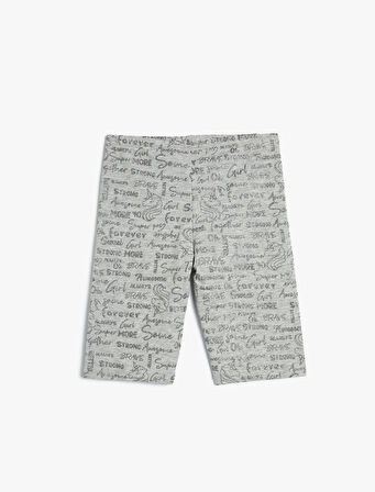 Unicorn Biker Tayt Simli Beli Lastikli Baskılı 