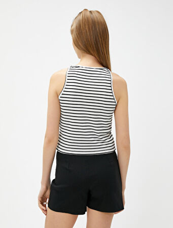 Basic Atlet Halter Yaka Viskon Karışımlı