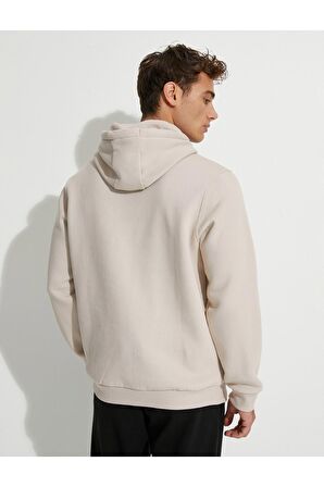 Basic Kapşonlu Sweat Uzun Kollu Şardonlu