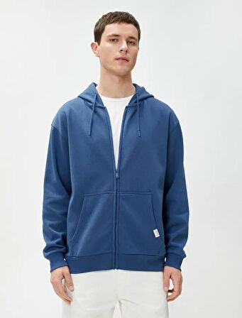 4WAM70112MK Koton Erkek Sweat MAVİ