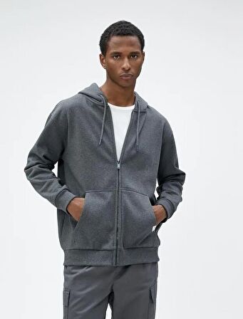 4WAM70112MK Koton Erkek Sweat ANTRASİT