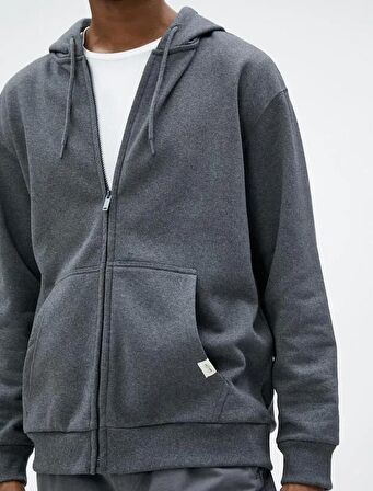 4WAM70112MK Koton Erkek Sweat ANTRASİT