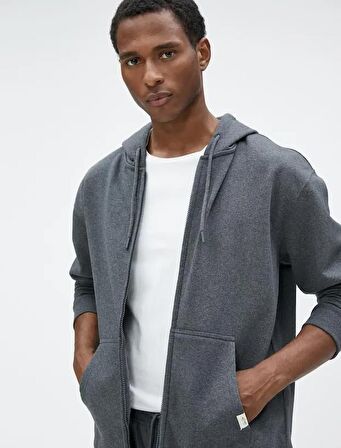 4WAM70112MK Koton Erkek Sweat ANTRASİT