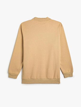 4WAM70123MK Koton Erkek  Sweat BEJ