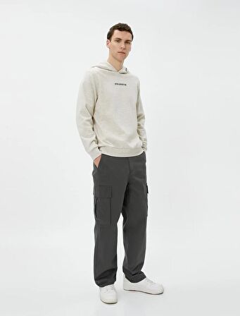 4WAM70125MK Koton Erkek Sweat GRİ