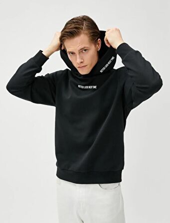 4WAM70125MK Koton Erkek Sweat SİYAH