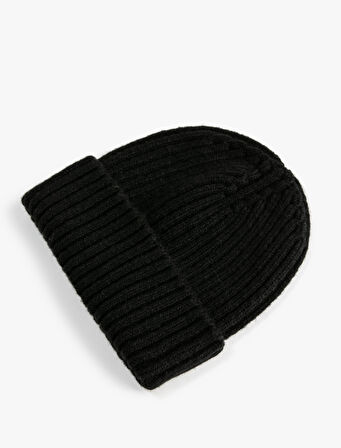 Basic Örgü Bere Dokulu Katlama Detaylı