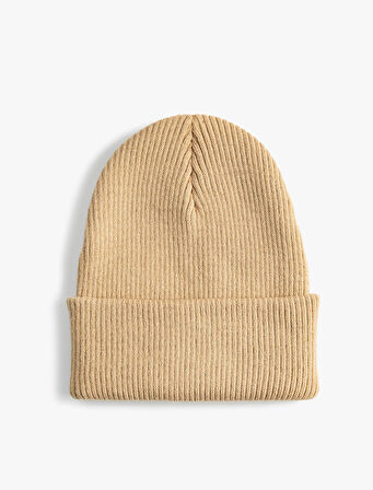 Lastikli Örgü Basic Bere 