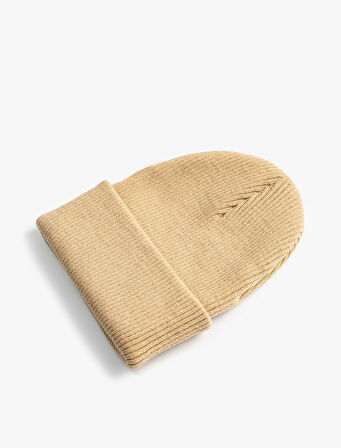 Lastikli Örgü Basic Bere 