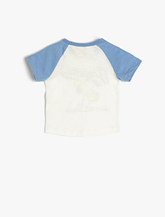 Snoopy Tişört Lisanslı Kısa Kollu Bisiklet Yaka Pamuklu