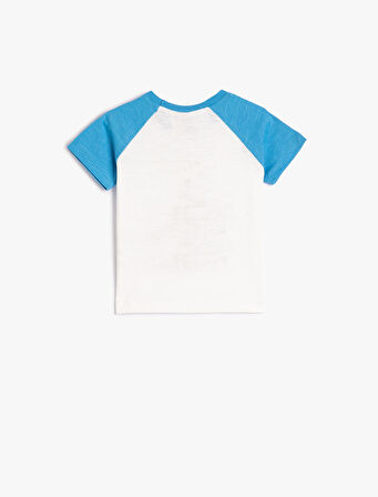 Mickey Mouse Tişört Lisanslı Kısa Kollu Bisiklet Yaka Pamuklu