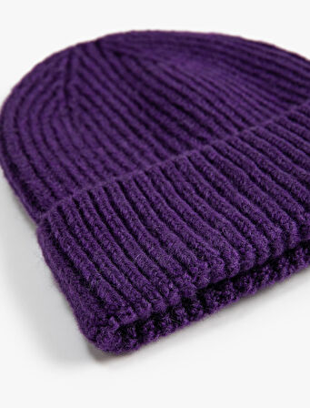 Lastikli Örgü Basic Bere 