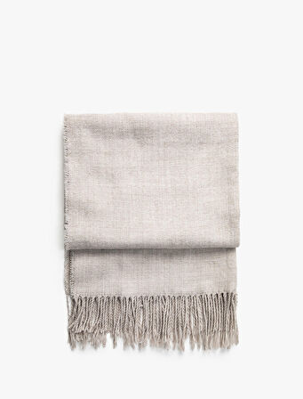 Basic Şal Püskül Detaylı Dokulu