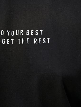 Spor Tişört Kısa Kollu Bisiklet Yaka Slogan Baskılı