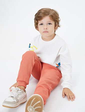 Basic Jogger Eşofman Altı Beli Bağlamalı Kaşkorse Pamuklu