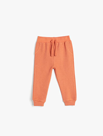 Basic Jogger Eşofman Altı Beli Bağlamalı Kaşkorse Pamuklu