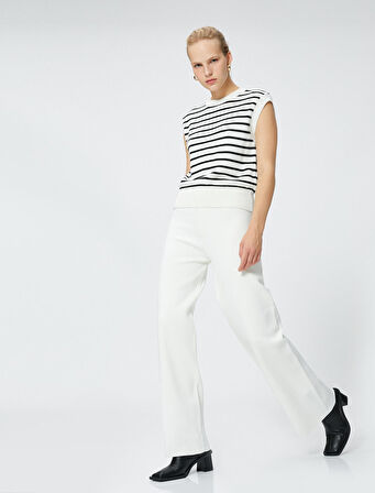 Tayt Pantolon Bol Paça Normal Bel