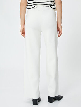 Tayt Pantolon Bol Paça Normal Bel