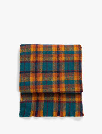 Ekose Atkı Yumuşak Dokulu