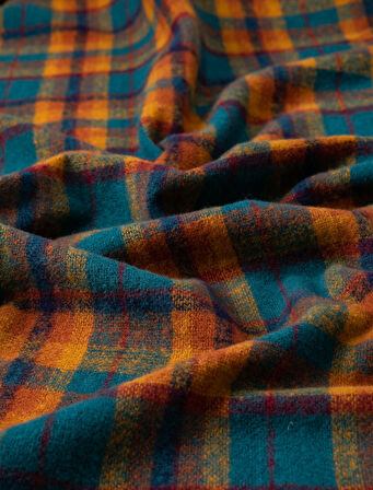 Ekose Atkı Yumuşak Dokulu