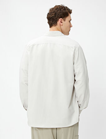 Basic Gömlek Klasik Manşet Yaka Uzun Kollu Düğmeli Non Iron