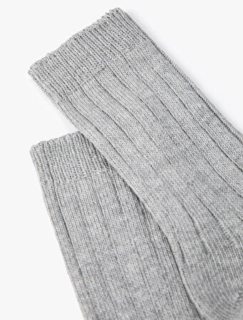 Soket Çorap Kalın Dokulu