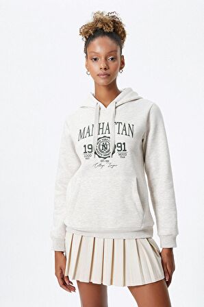 4WAL10085IK Koton Kadın  Sweat BEJ MELANJ
