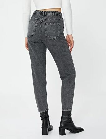 4Wal40047Md Koton Trousers Kadın Jean Pantolon SİYAH
