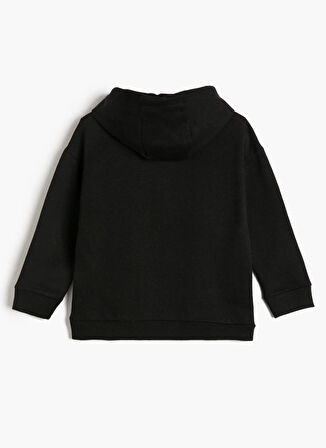 Koton Baskılı Erkek Siyah Sweatshırt 4WKB10238TK