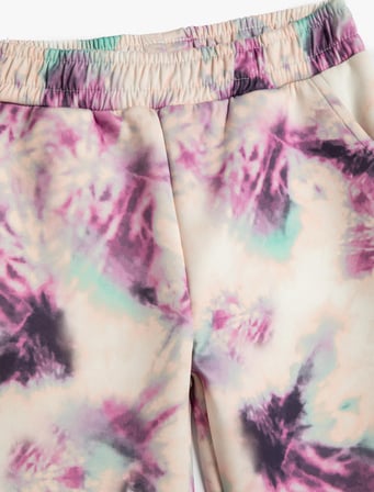 Jogger Eşofman Altı Batik Desenli Cepli Beli Lastikli