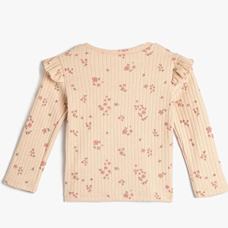 Koton Kids Çiçek Desenli Sweatshirt KOTON-4WMG10060AK206