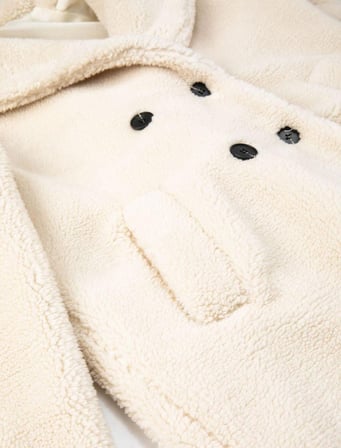 Koton Kadın Peluş Mont Kruvaze Düğmeli Cep Detaylı 4WAK00162EW