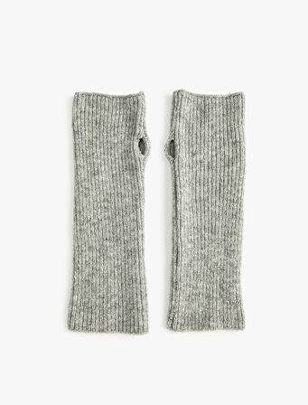 Parmaksız Eldiven Lastikli Örgü