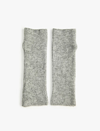 Parmaksız Eldiven Lastikli Örgü