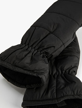 Kayak Eldiveni Parmaksız Kapitone İçi Polarlı