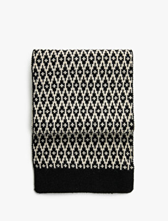 Örgü Atkı Desenli