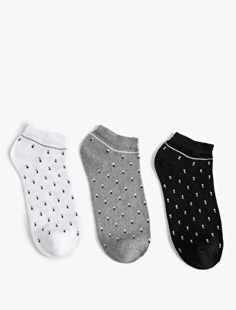 Patik Çorap Seti 3'lü Çok Renkli 