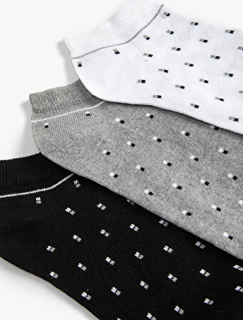 Patik Çorap Seti 3'lü Çok Renkli 