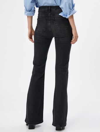 İspanyol Kot Pantolon Normal Bel - Victoria Jean