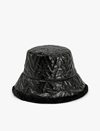 Bucket Şapka Su İtici Çift Taraflı Kapitone Balıkçı Şapkası