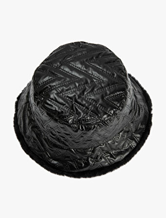 Bucket Şapka Su İtici Çift Taraflı Kapitone Balıkçı Şapkası