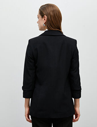Basic Blazer Ceket Kapaklı Cepli