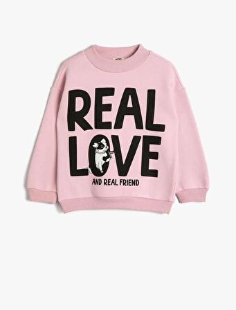 4WKG10216AK Koton Kız Çocuk  Sweat PEMBE