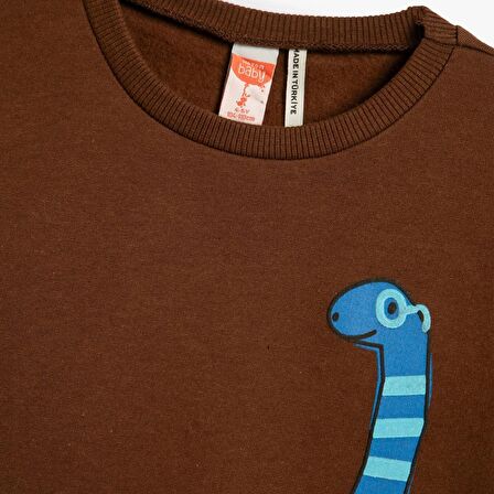 Koton Kids Dinazor Baskılı Sweatshirt KOTON-4WMB10197TK873