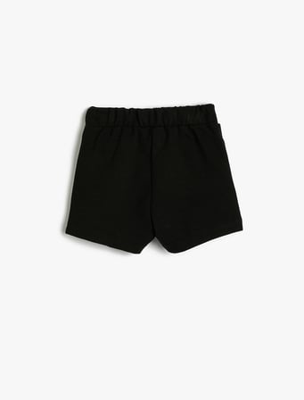 Basic Şort Toka Detaylı Beli Lastikli 