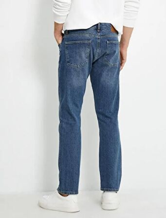 4WAM40196ND Koton Slim BRAD Erkek  Jean Pantolon KOYU İNDİGO