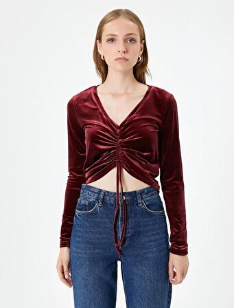 4WAK50018EK Koton Kadın Bluz BORDO